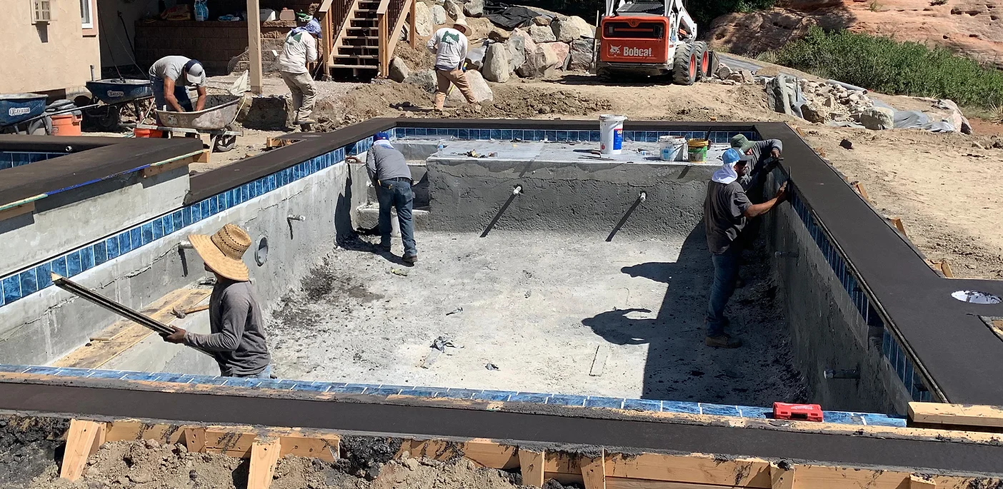 Pool Tile and Coping Process